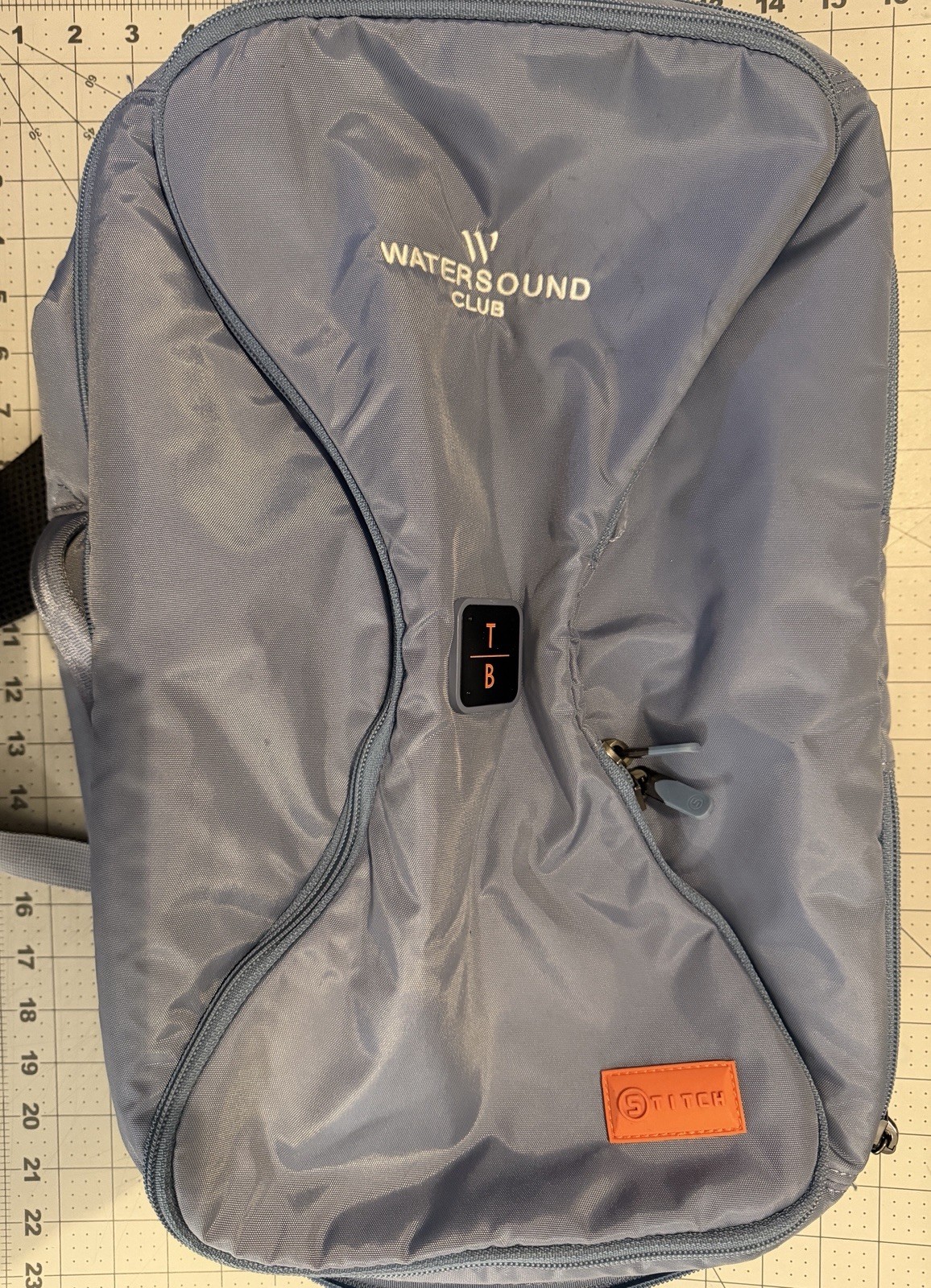 Stitch Light Blue Men's Solid Backpack - image 1