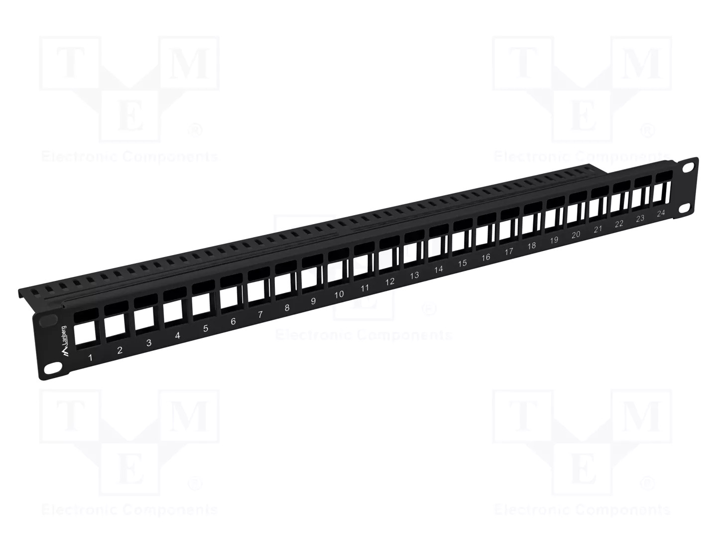 Patchpanel leer RACK 19 1U für 24 Keystone Module PPKS-1024-B - Bild 3
