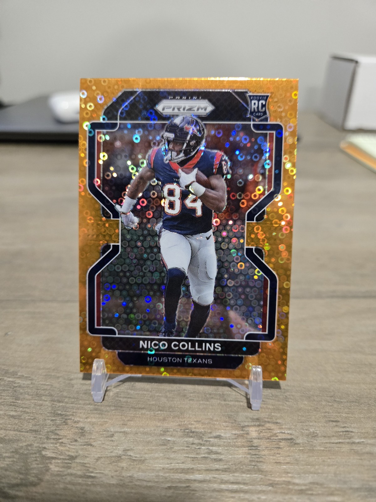 2021 Panini Prizm - Rookie Nico Collins #360 Orange Disco Prizm (RC)