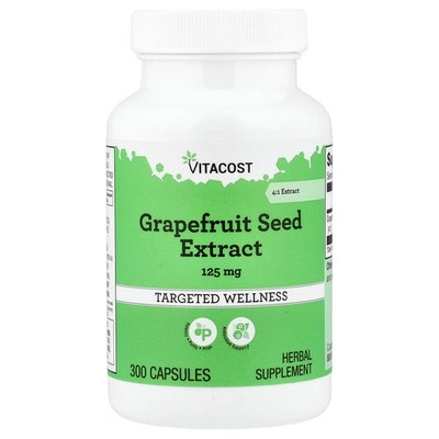 Grapefruit Seed Extract, 125 mg, 300 Capsules