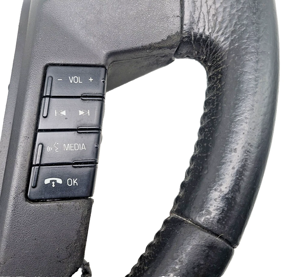 Controles de mídia de cruzeiro volante de couro preto 2011-2014 Ford F150 fabricante de equipamento original *BLEM - Imagem 3 de 4