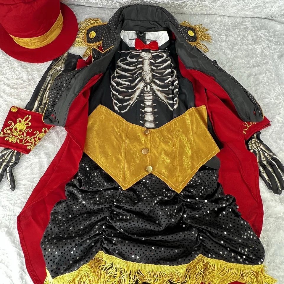 Скелет Ringmistress костюм персонаж костюмы - ребенок размер большой - новый - Изображение 3 из 4