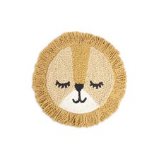 Crane Baby Pillow, Decorative Round Animal Pillow for Nursery and Toddler Roo...