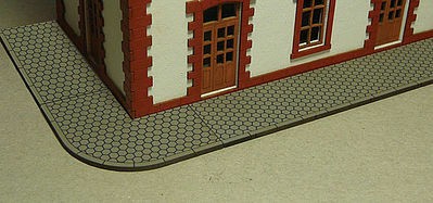 Bachmann 39105 HO Scale Hexagon Sidewalk 1inx48in 2.5cmx123cm