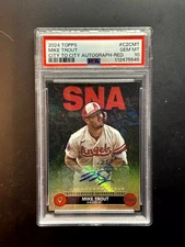 2024 Topps 2 Mike Trout City to City Auto #CTC-MT 25/25 Angels - PSA 10 - POP 2