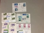 Five israel fdc ONLY with AIR MAIL multiple stamps(2)