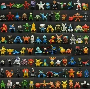144 Pokemon Mini Figure Toys Action Figures | Kids Gift |Cake Topper|