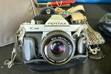Pentax K1000 35mm SLR Film Camera with 50mm Lens Kit - All Work Great Free Shi