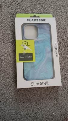 PureGear Slim Shell Designer Series Case for iPhone 14 Pro Design 18 Blue/Pink