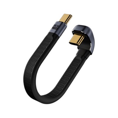 240W U-Winkel Kurzes Kabel FPC USB4.0 Typ C Stecker zu Stecker 8K bei 60Hz 40Gbp