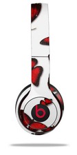 Skin Wrap for Beats Solo Wireless 2 3 4 Butterflies Red SKIN ONLY