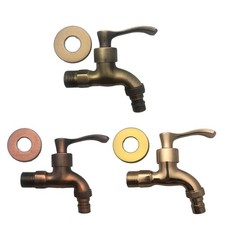Zinc Alloy Vintage Crane Faucet for Outdoor Washing Machine Connection