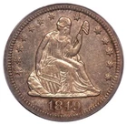 1849-O 25C Liberty Seated Quarter ICG AU50