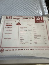 Vintage 1961 SAMS Photofact Folder Set No. 557 - December 1961 - Complete Set