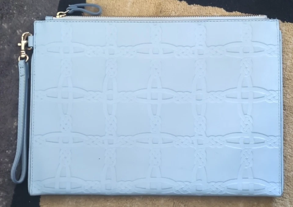 Oroton - Light Blue Clutch Bag - Image 2 of 4