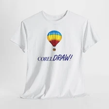 Computer Geek, Graphic Designer Coreldraw Graphic Tee, Air Balloon Shirt