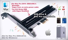 Mac Pro 2019-2023 - High Speed PCIe to NVMe. "Bootable"