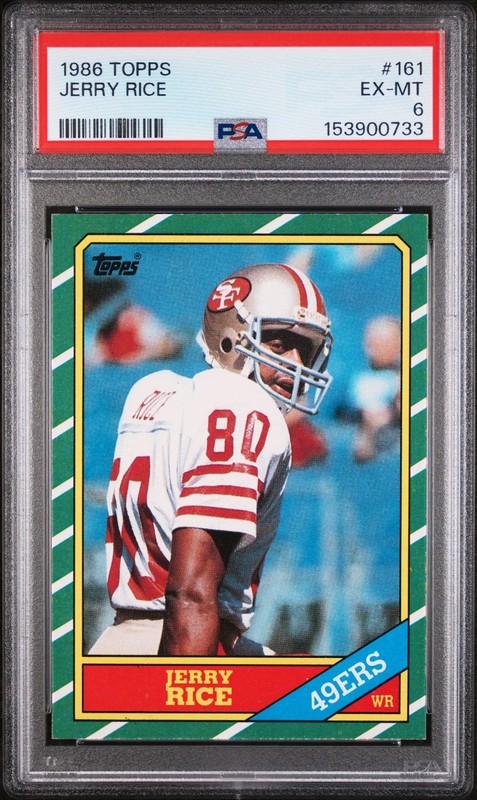 1986 Topps Jerry Rice #161 PSA 6