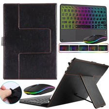 Universal Backlit Touchpad Keyboard Case Mouse For 10