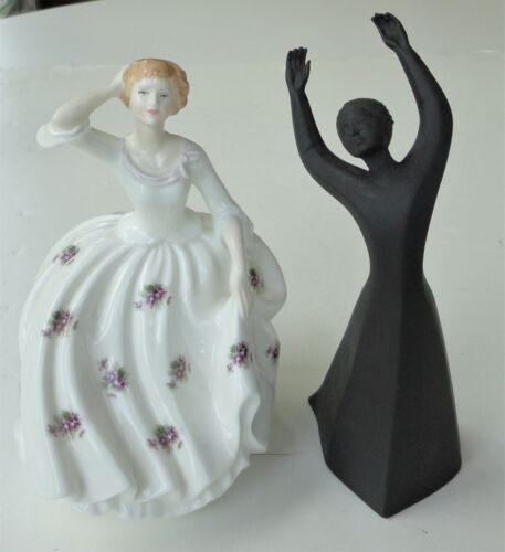 2 Royal Doulton Figurines HN2481 Maureen Vanity Fair Davies & HN2837 Awakening - Picture 1 of 11