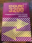 ENGLISH 3200 By Joseph C. Blumenthal Acceptable