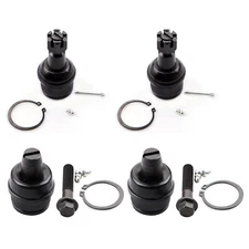 4pcs Upper and Lower Ball Joint Set Kit For 92-13 Ford E-250 350 450 Super Duty
