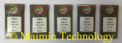 SIZE #65//9 100 ORGAN FLAT SHANK 15X1 HAX1 HOME SEWING MACHINE NEEDLES