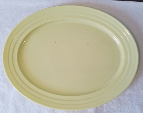 Vintage Hazel-Atlas Moderntone Platonite Yellow Glass Platter - Bild 7 von 7