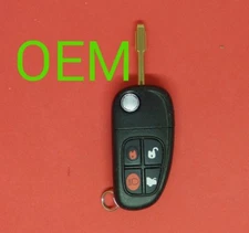 OEM Jaguar Flip Key with Keyless Remote Entry FOB CWTWB1U243 / NHVWB1U241