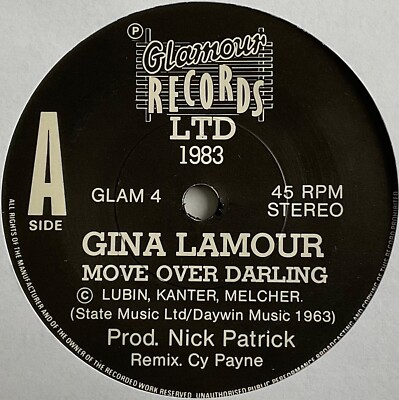 Gina Lamont - Move Over Darling - 7  Vinyl Single