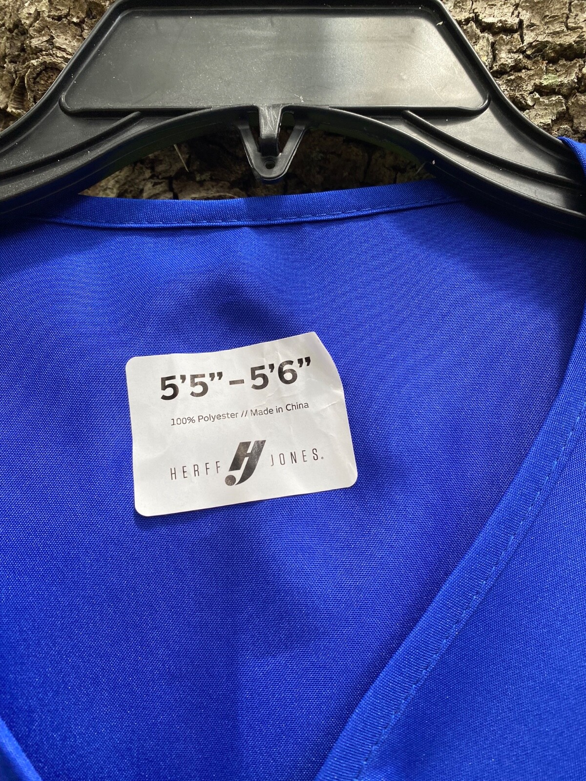 Herff Jones Royal Blue Graduation Gown Cap SIZE 5' 5”… Gem