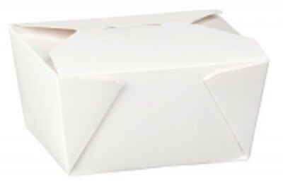 White food box leak/grease proof lunch salad box takeaway bio UK Deli boxes