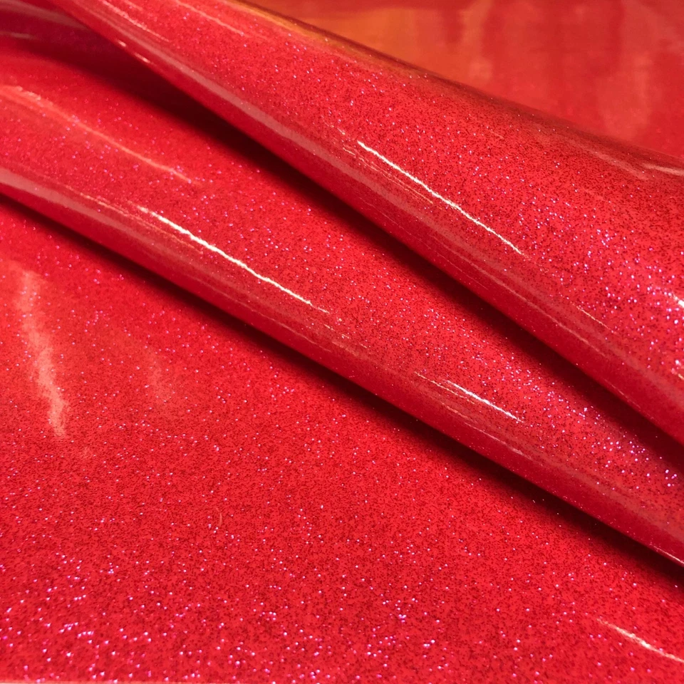 Sparkle Vinyl Fabric, Smooth Glitter Faux Leather Shiny Material - By The Yard - Image 4 of 4
