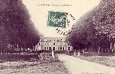 CPA 14 NORMANDIE ca. Vire Noues de Siena SAINT-SEVER Chateau de la BRAISERIE