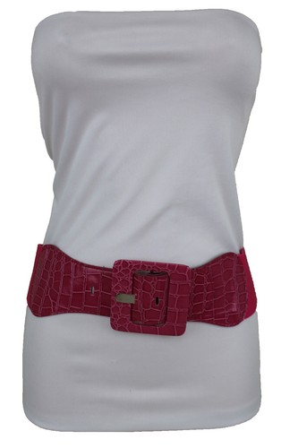 Furla Pink Leather Belt Wide Gold Hardware Italian Italy  display picture 2