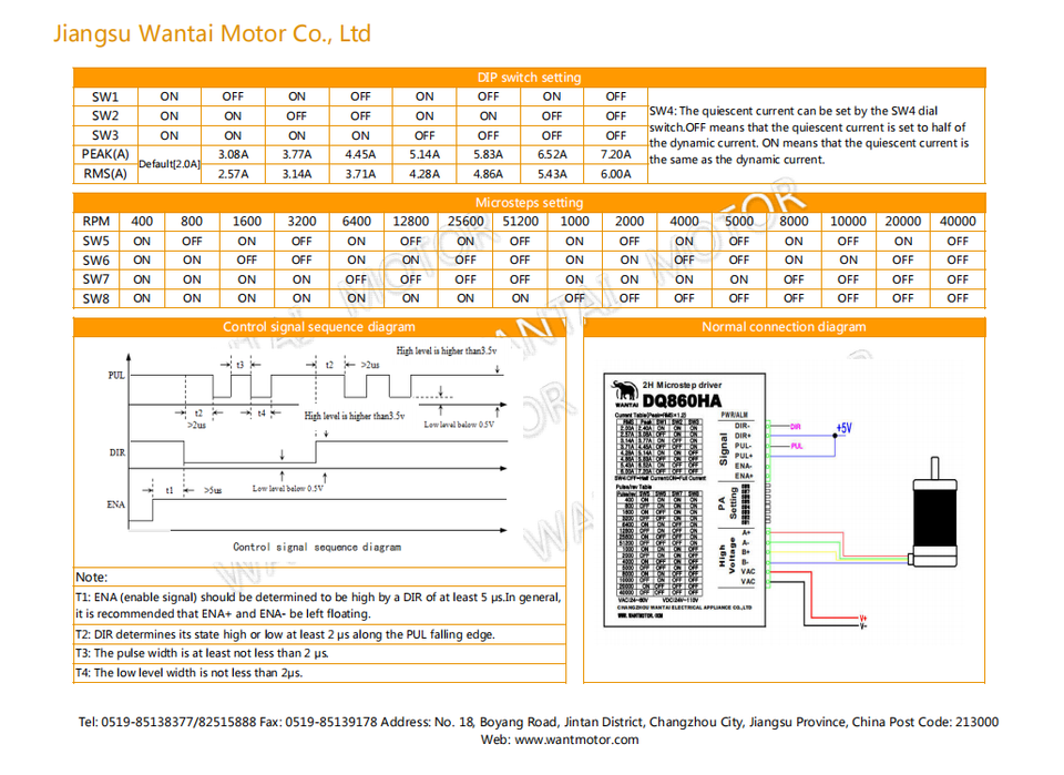 Kit CNC servoencoder 3 assi Wantai NEMA34 12 N.M, 6 A e driver SS880,80