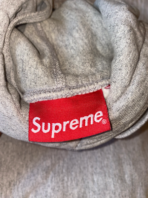 Supreme FW16 Grey/Red Box Logo Hoodie large | eBay