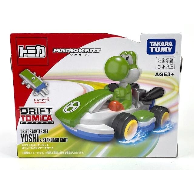 Tomica Drift Mario Kart Drift Starter Set Yoshi & Standard Kart