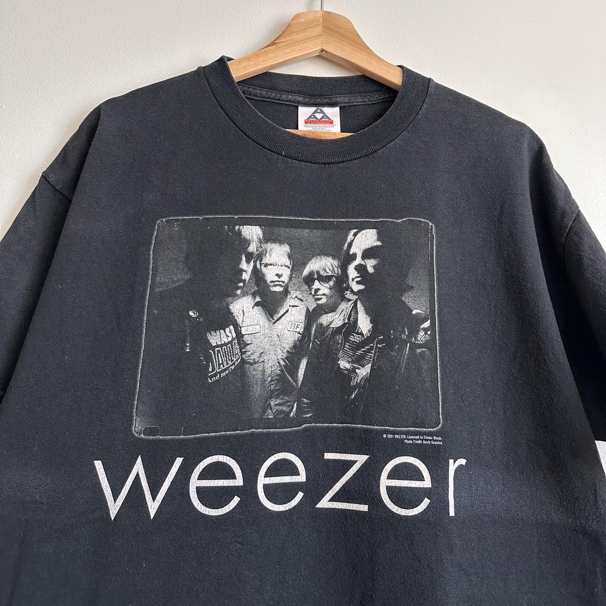 Reprint Weezer Shirt 90s black short sleeve Unisex T shirt classic