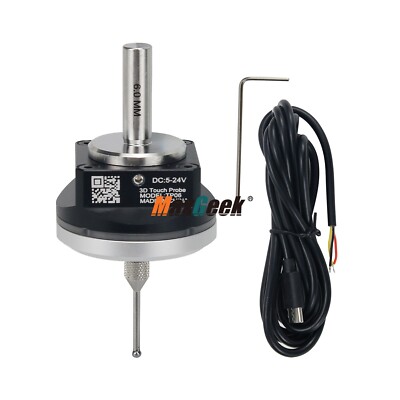 V6 3D Edge Finder Touch Probe Precise CNC Probe Compatible w/ MACH3 and GRBL