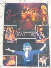 LED ZEPPELIN Robert Plant & Jimmy Page signed Autograph 27x39 Poster  ACOA  COA