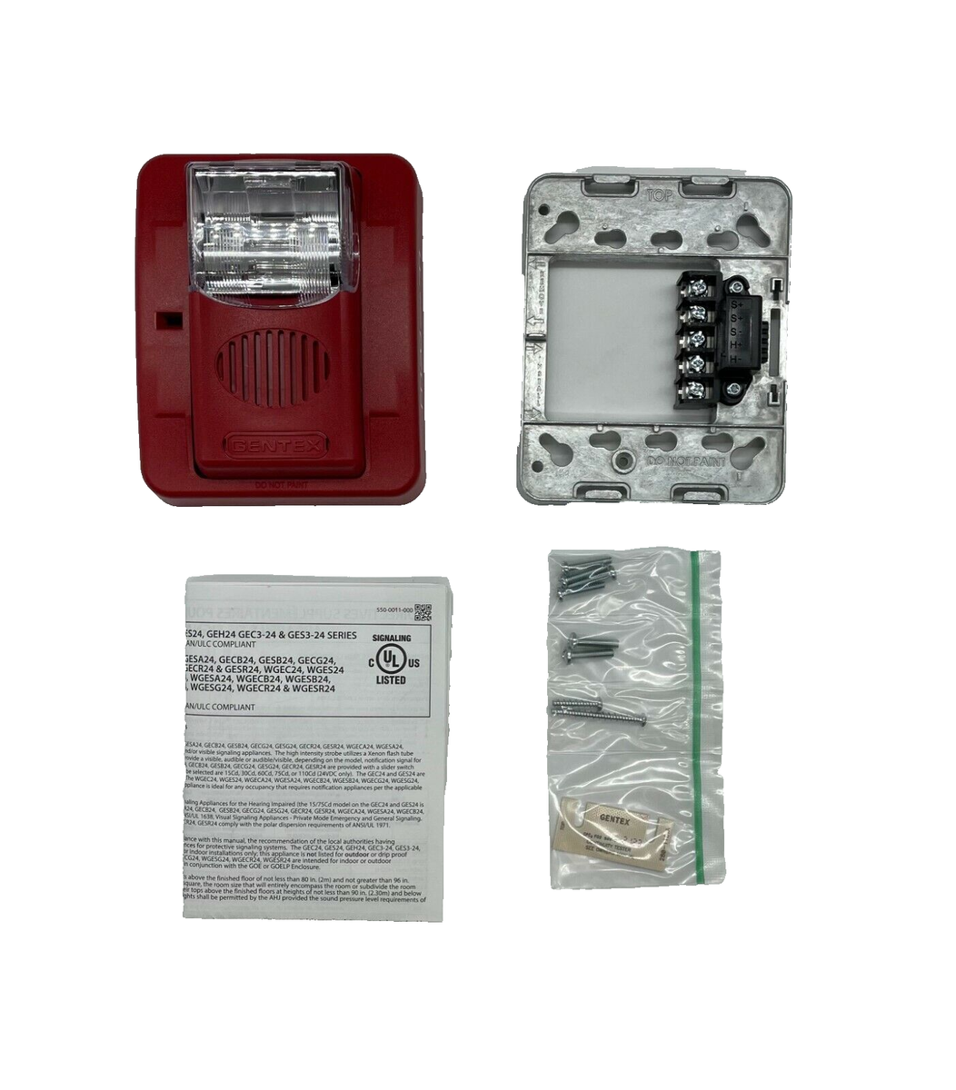 Gentex GEC3-24WR Commander Series Selectable Candela Evacuation