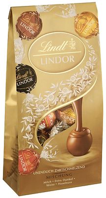 Lindt Lindor Beutel Mischung - Schokolade Pralinen - 137 Gramm 