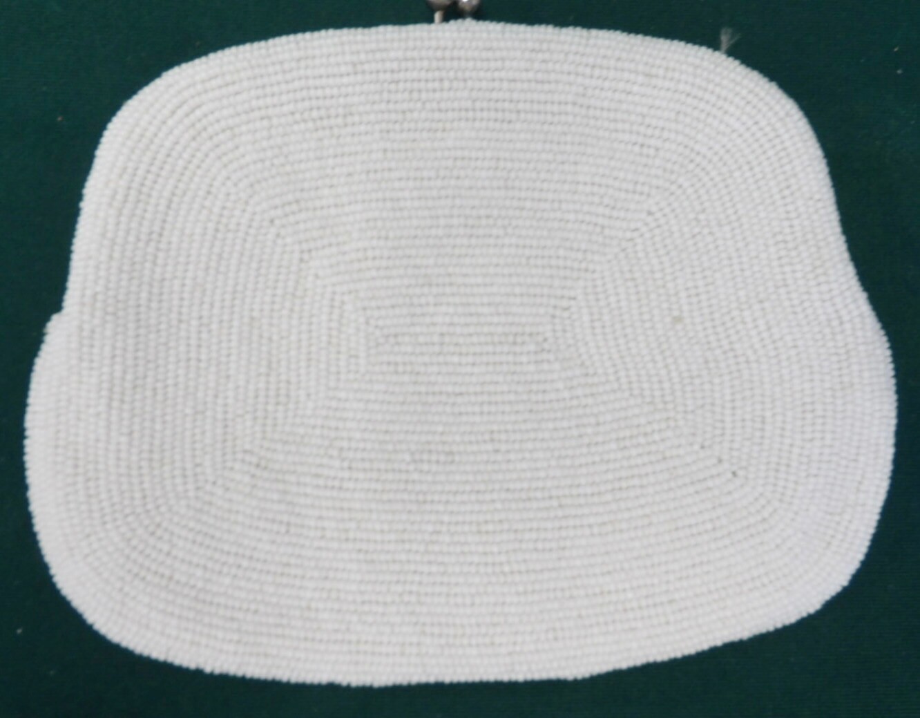 Antique White Patterned Beaded Purses - image 10