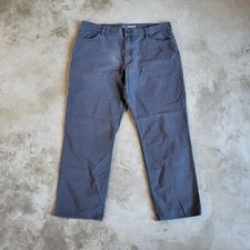 Carhartt Rugged Flex Canvas Pants Men's 40x32 Gray Relaxed Fit Work Pants