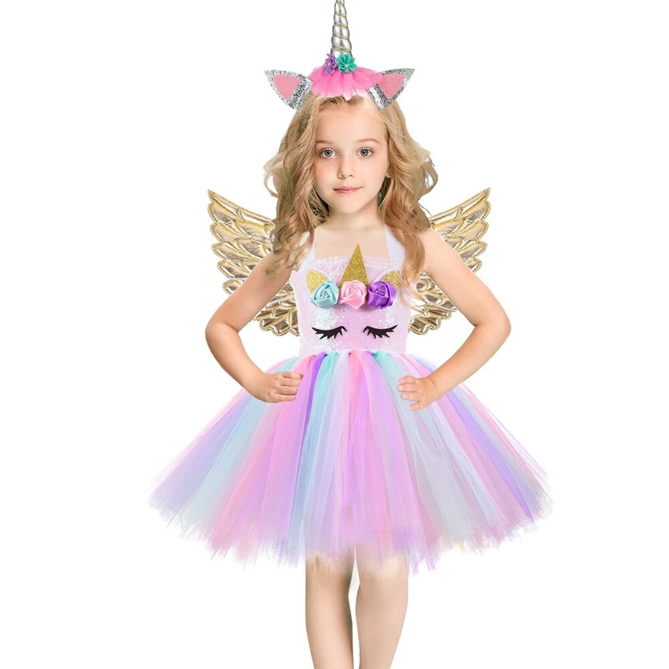 Christmas Dress Girls Ball Princess Birthday Party Halloween Cat Cosplay Costume - Image 2 of 4