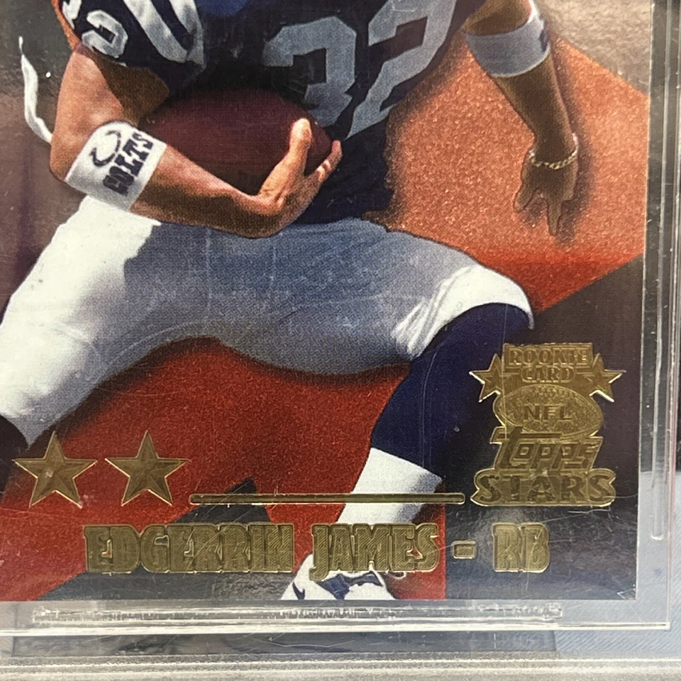 1999 Topps Stars Two Star Edgerrin James #8 BGS 7.5 Rookie RC HOF - Image 3 of 4