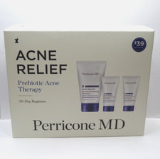 PERRICONE MD ACNE RELIEF PREBIOTIC ACNE THERAPY 30-DAY REGIMEN NWB 