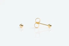 Studex Ball System 75™ Piercing Studs 14k Yellow Gold 3mm Round Ball