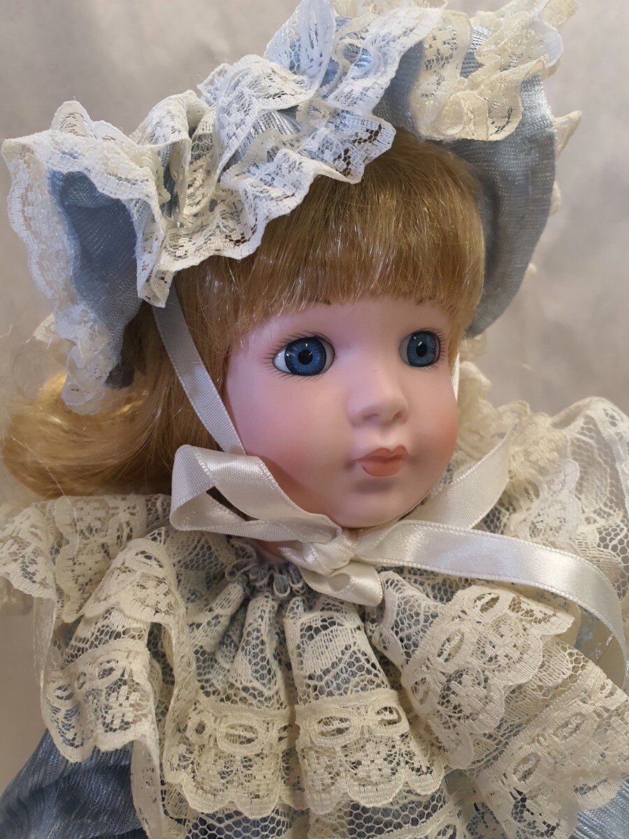 Seymour Mann Connoisseur Doll Collection Musical Doll Blue Dress
